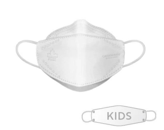 CA-N95 KIDS White Disposable Respirator Mask - Made in Canada - 95PFE (10-pack)